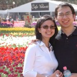 Tris & Yoan @ Floriade 2006 Canberra Happy Couple